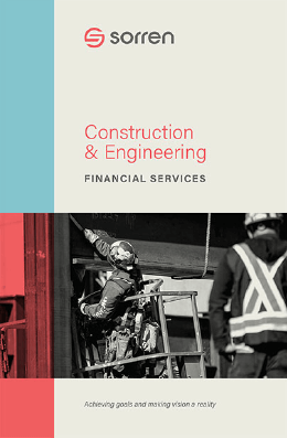 A brochure for Construction and Engineering Financial Services.