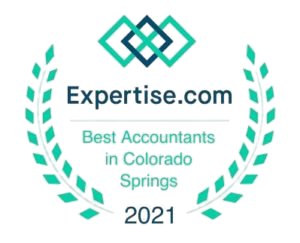 Expertise.com award for Best Accountants in Colorado Springs, 2021.