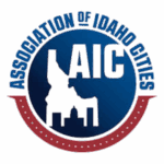 A logo of Association of Idaho Cities.